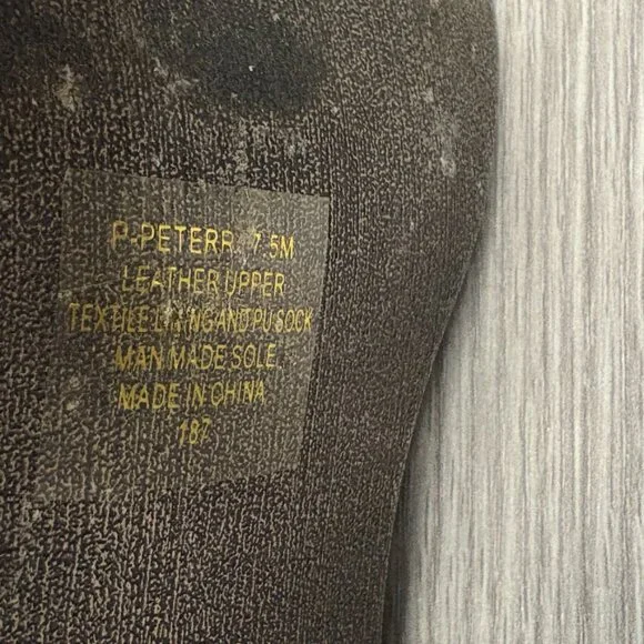 Steve Madden Leather Lace Up Combat Boots Black Foldover Aztec Print 7.5M - Picture 8 of 8